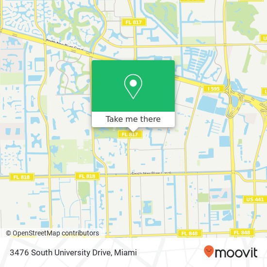 3476 South University Drive map