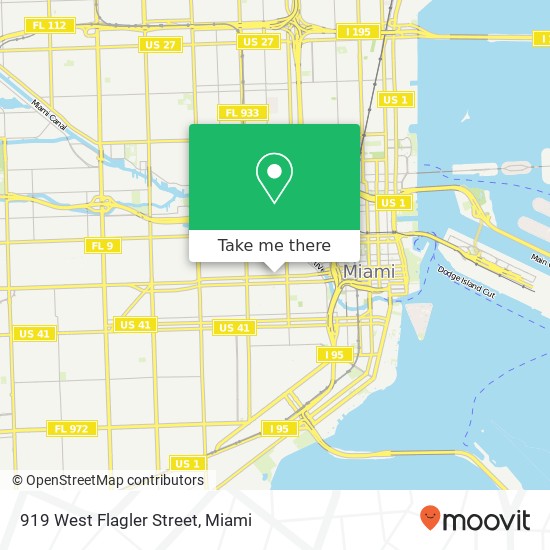 Mapa de 919 West Flagler Street