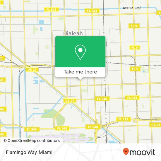 Flamingo Way map