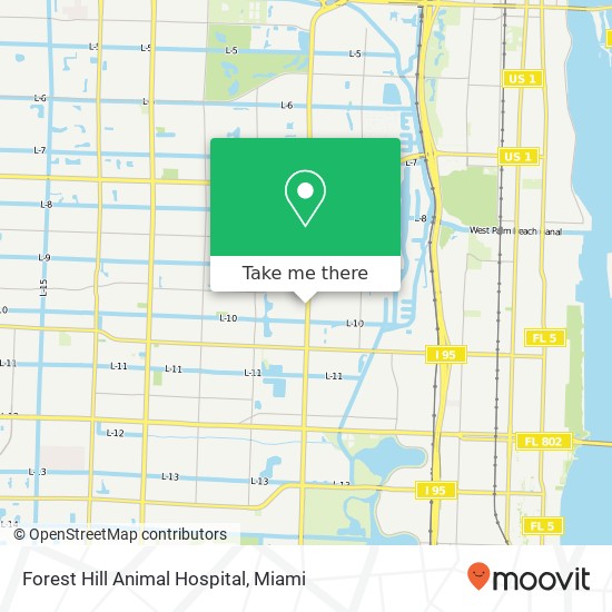 Mapa de Forest Hill Animal Hospital