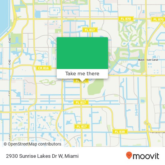 2930 Sunrise Lakes Dr W map