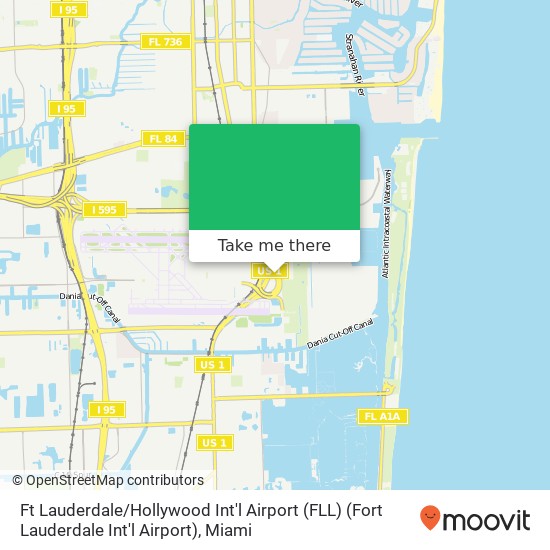 Mapa de Ft Lauderdale / Hollywood Int'l Airport (FLL) (Fort Lauderdale Int'l Airport)