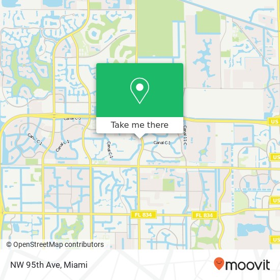 NW 95th Ave map