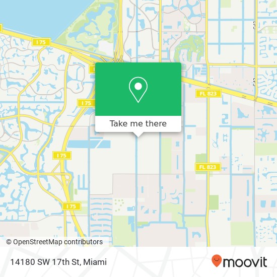14180 SW 17th St map