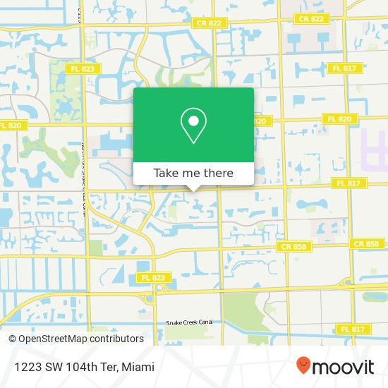 1223 SW 104th Ter map