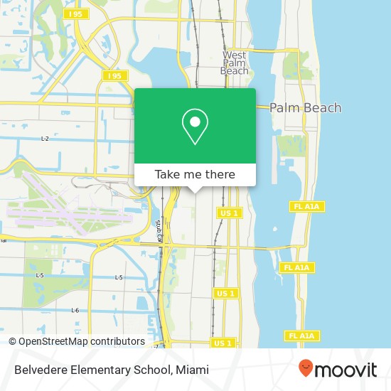 Mapa de Belvedere Elementary School