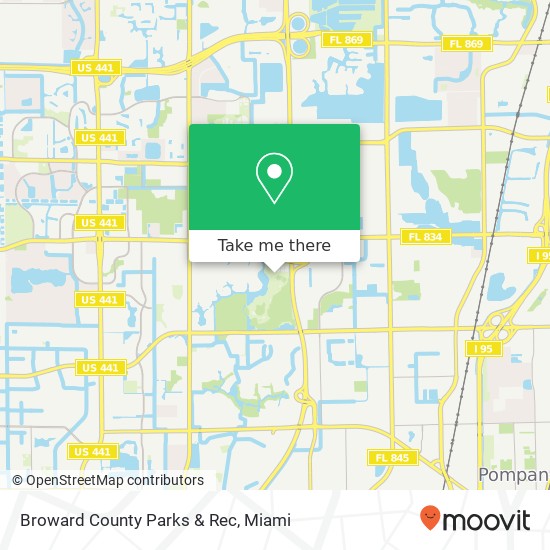 Mapa de Broward County Parks & Rec