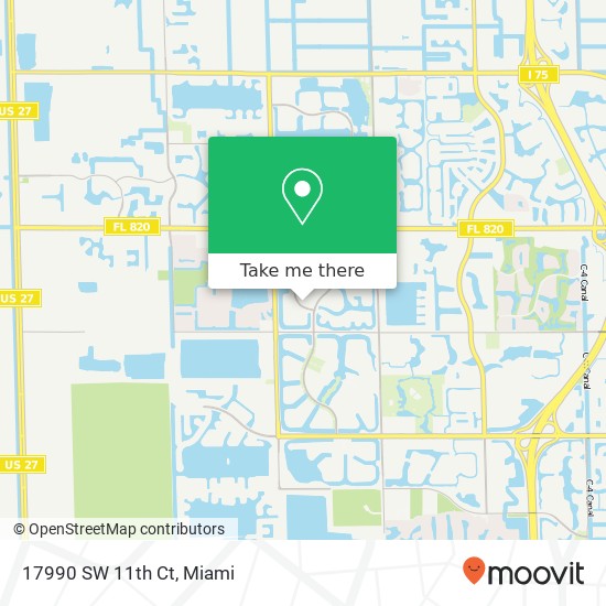 17990 SW 11th Ct map