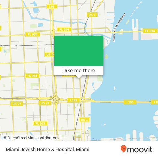 Mapa de Miami Jewish Home & Hospital