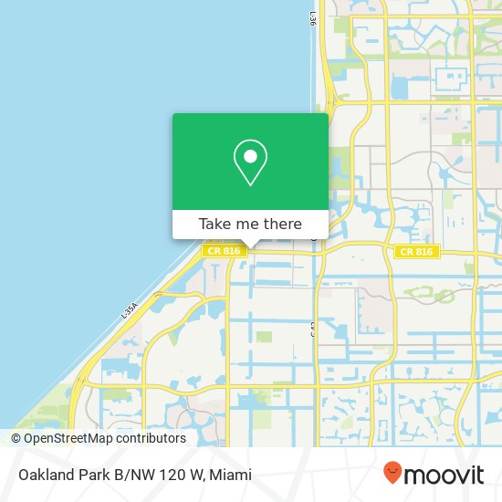 Oakland Park B/NW 120 W map