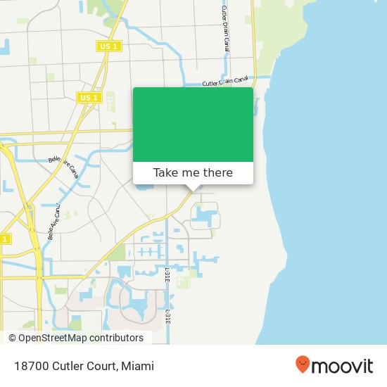 18700 Cutler Court map