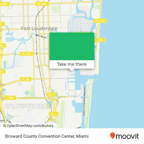 Mapa de Broward County Convention Center