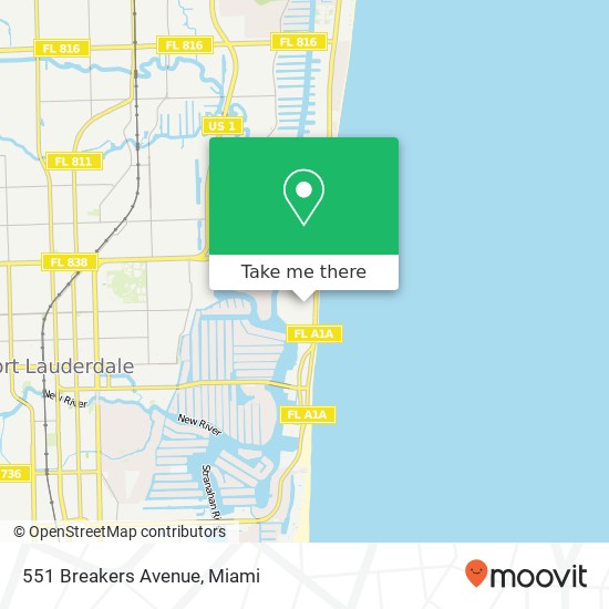 Mapa de 551 Breakers Avenue