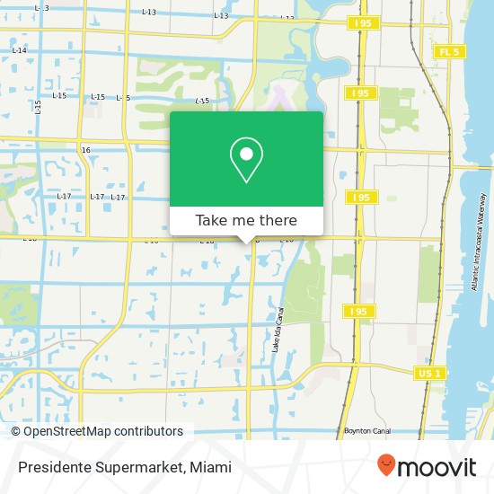 Mapa de Presidente Supermarket
