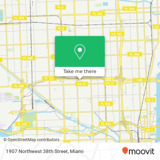 1907 Northwest 38th Street map