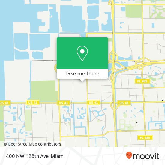 400 NW 128th Ave map