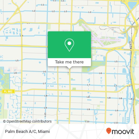 Palm Beach A/C map