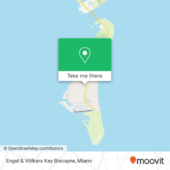 Mapa de Engel & Völkers Key Biscayne