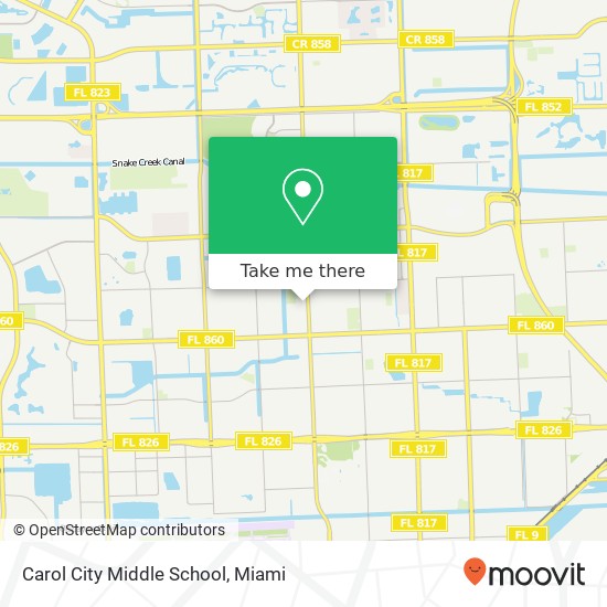 Carol City Middle School map