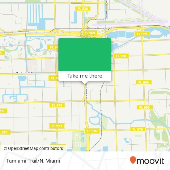 Mapa de Tamiami Trail/N