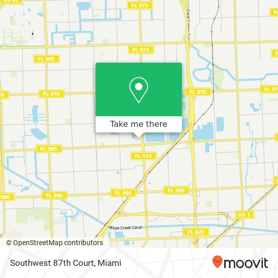 Mapa de Southwest 87th Court