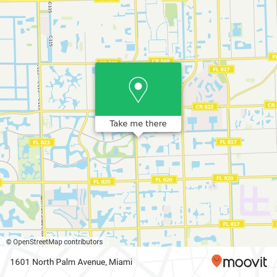 1601 North Palm Avenue map