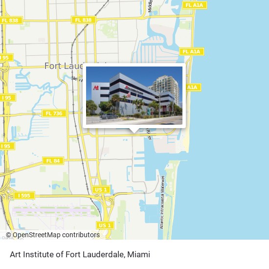 Mapa de Art Institute of Fort Lauderdale