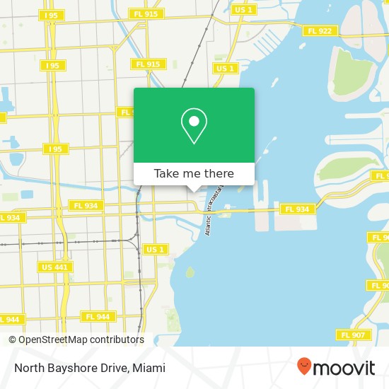 Mapa de North Bayshore Drive