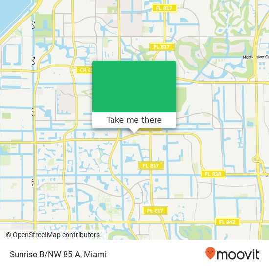 Sunrise B/NW 85 A map