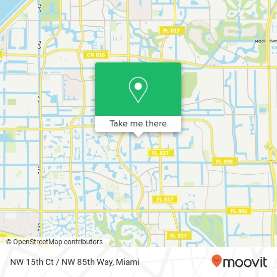 NW 15th Ct / NW 85th Way map