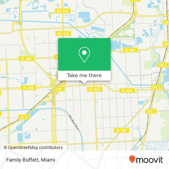 Family Buffett map