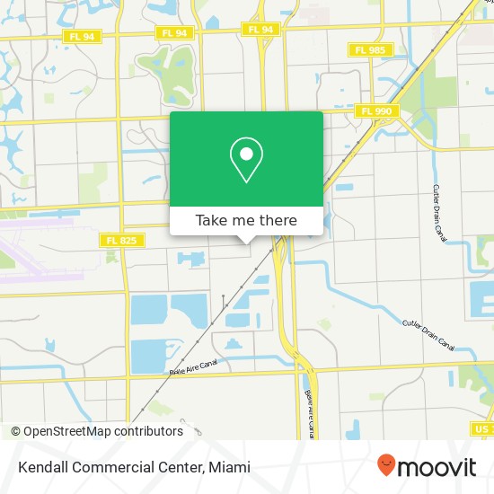 Kendall Commercial Center map