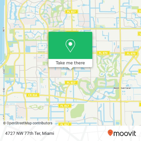 4727 NW 77th Ter map