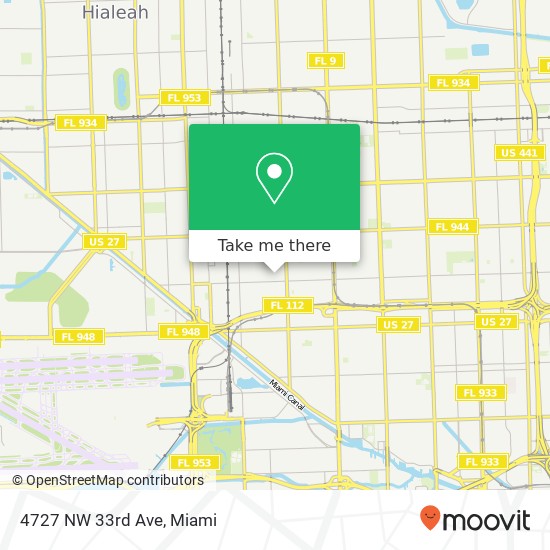 Mapa de 4727 NW 33rd Ave