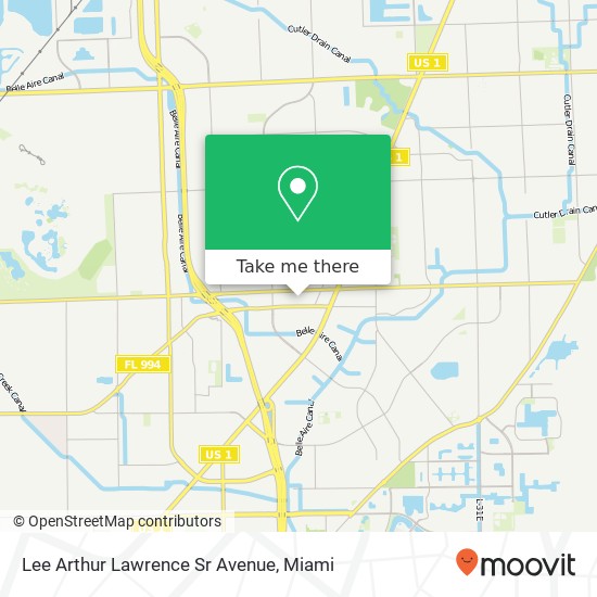 Mapa de Lee Arthur Lawrence Sr Avenue