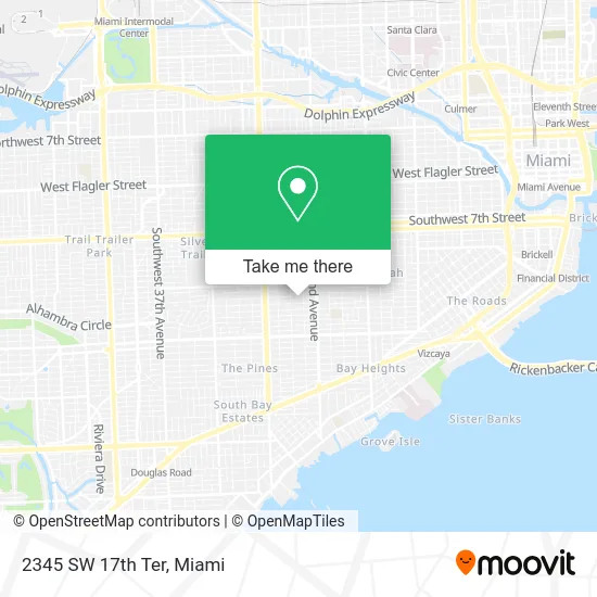 2345 SW 17th Ter map