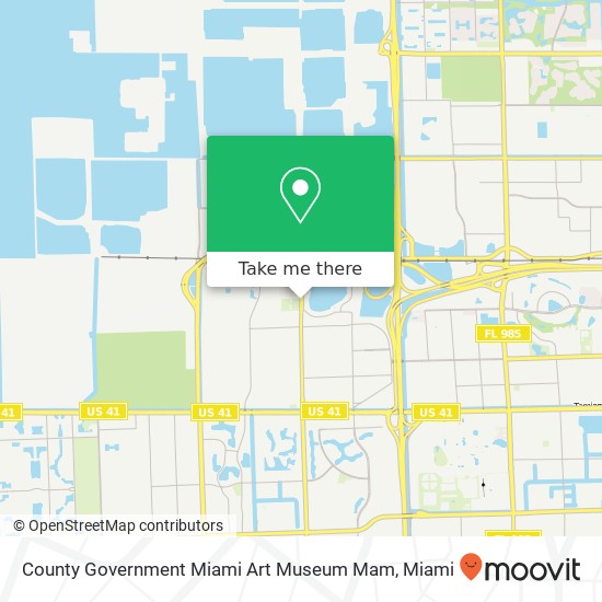 County Government Miami Art Museum Mam map