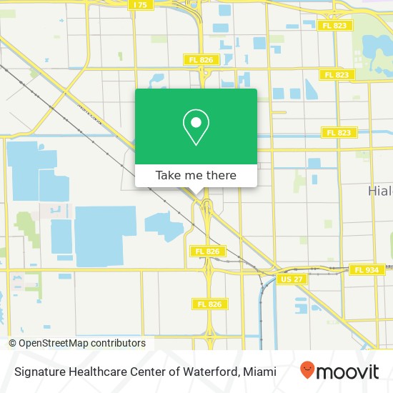 Signature Healthcare Center of Waterford map