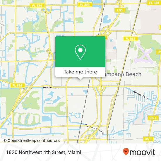 1820 Northwest 4th Street map