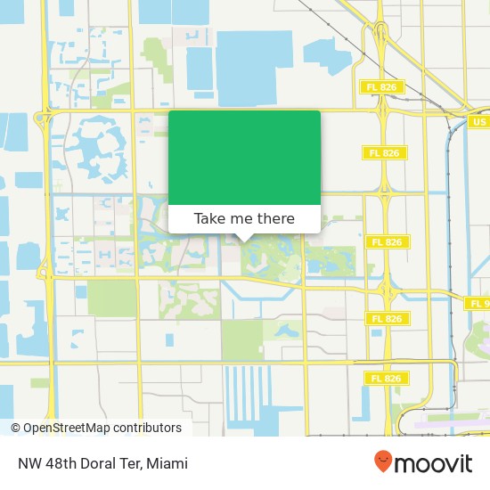 NW 48th Doral Ter map