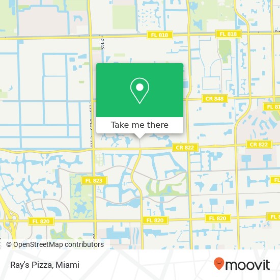 Ray's Pizza map