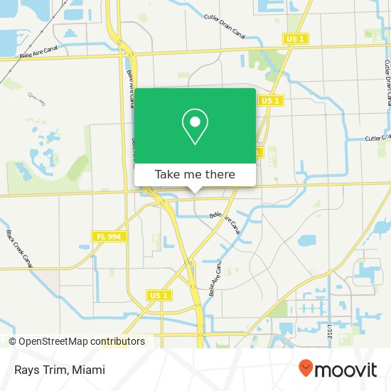 Rays Trim map
