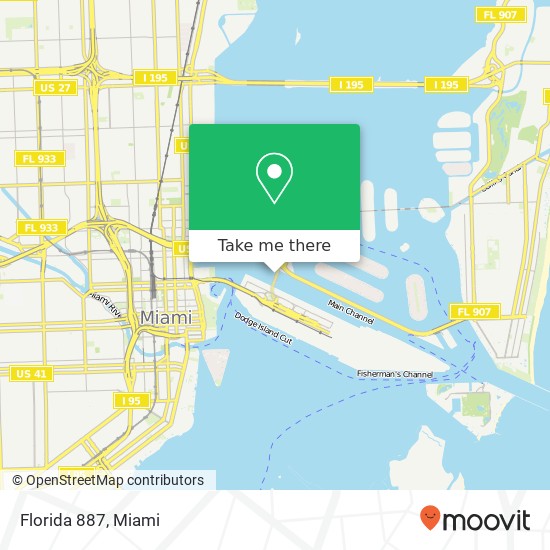 Florida 887 map