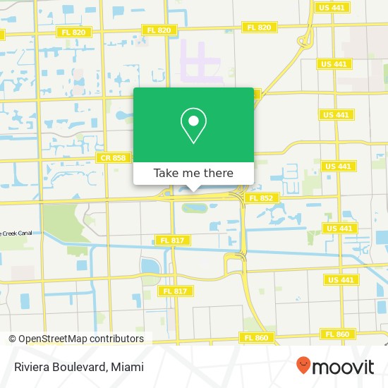 Riviera Boulevard map