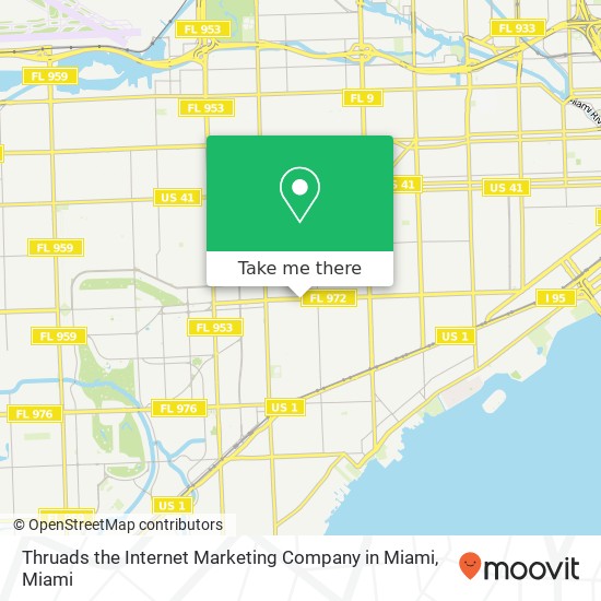 Mapa de Thruads the Internet Marketing Company in Miami