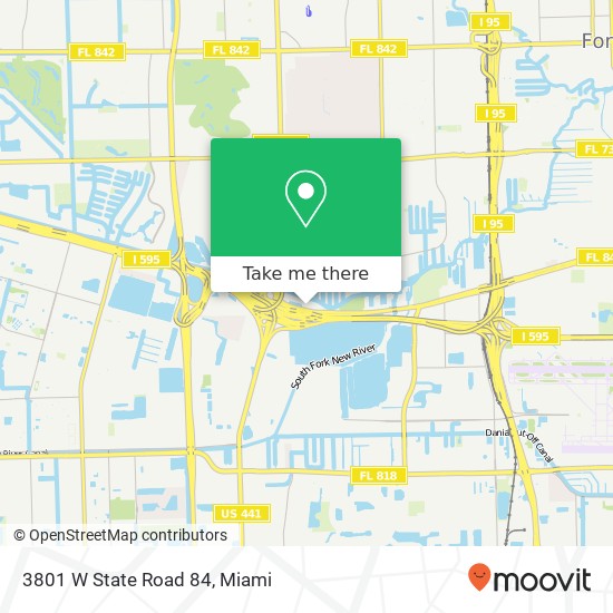 3801 W State Road 84 map