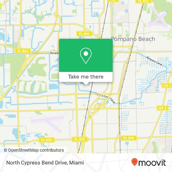 Mapa de North Cypress Bend Drive