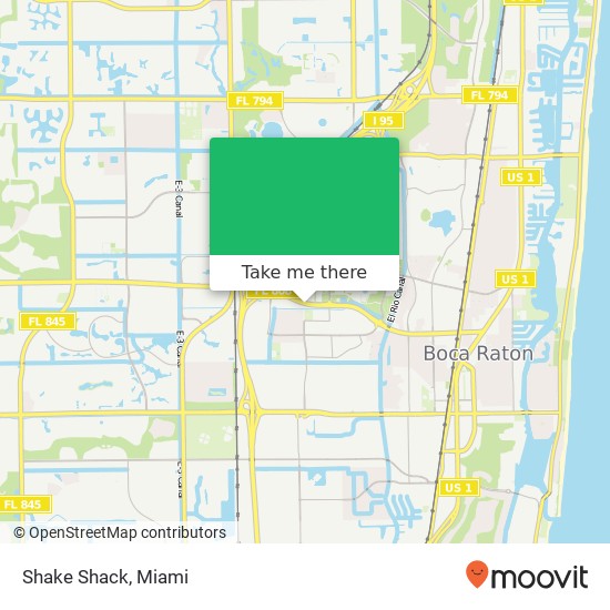 Mapa de Shake Shack