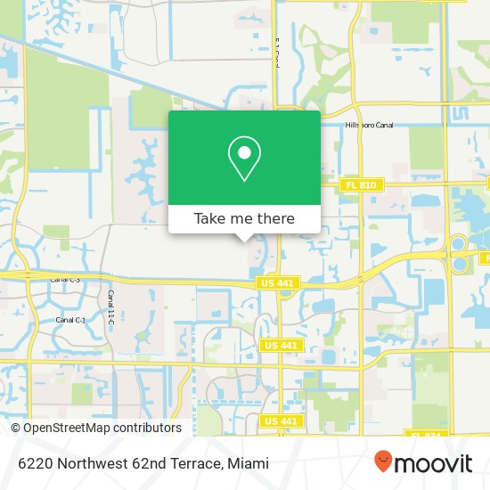 Mapa de 6220 Northwest 62nd Terrace