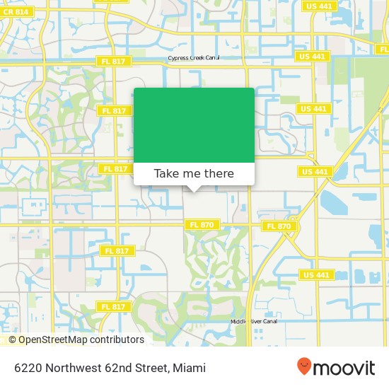 6220 Northwest 62nd Street map